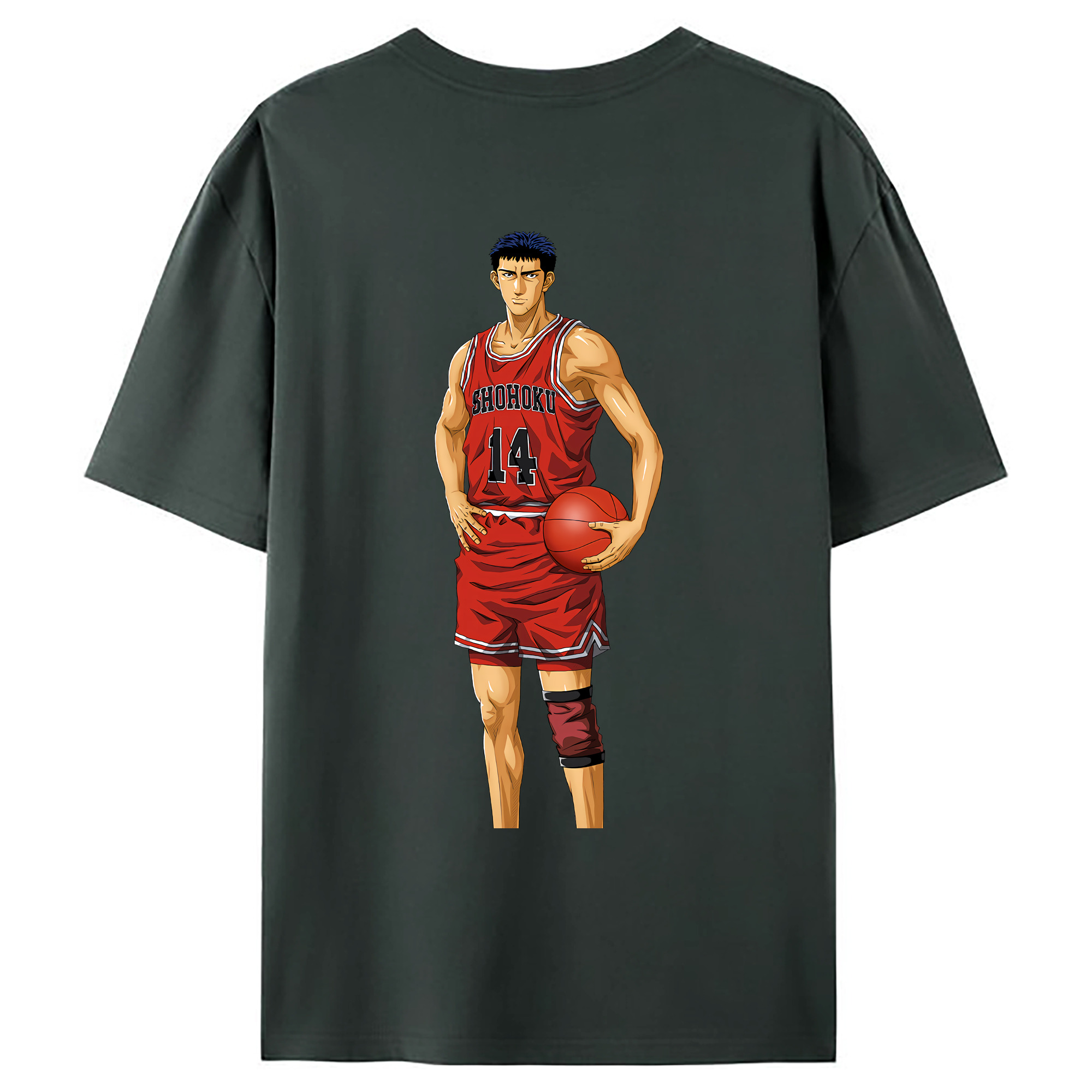 （画像用） SLAM DUNK／スラムダンク 綿100％ メンズ半袖Tシャツ（バックプリント） 通気性